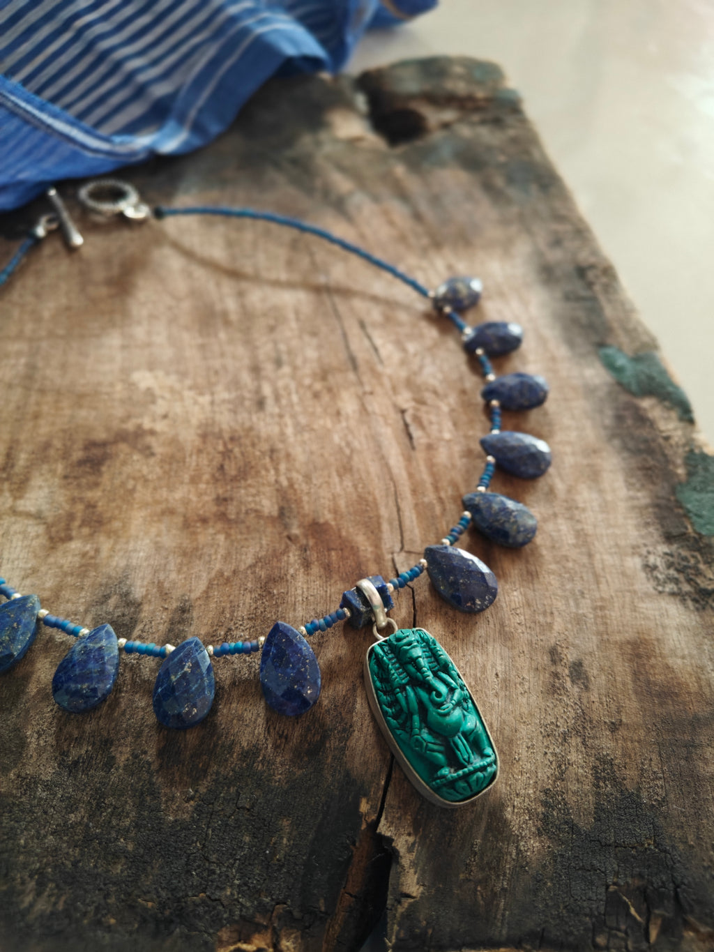 GANESHA (WITH LAPIS DROPS)