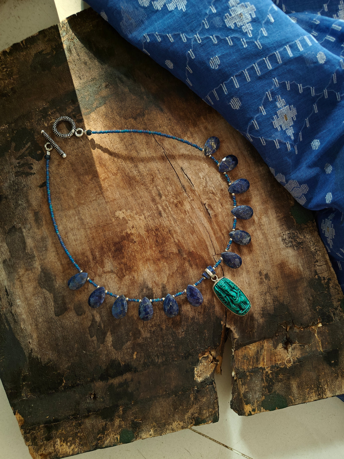 GANESHA (WITH LAPIS DROPS)