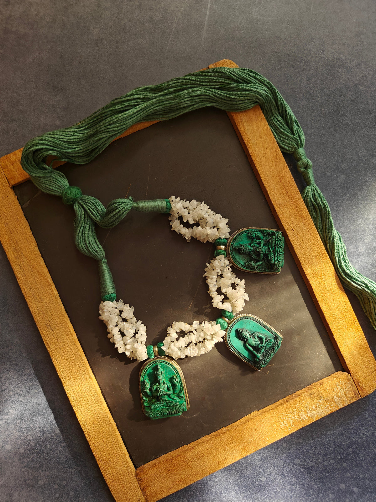 DIVINE ENLIGHTMENT (TEAL GREEN THREAD)