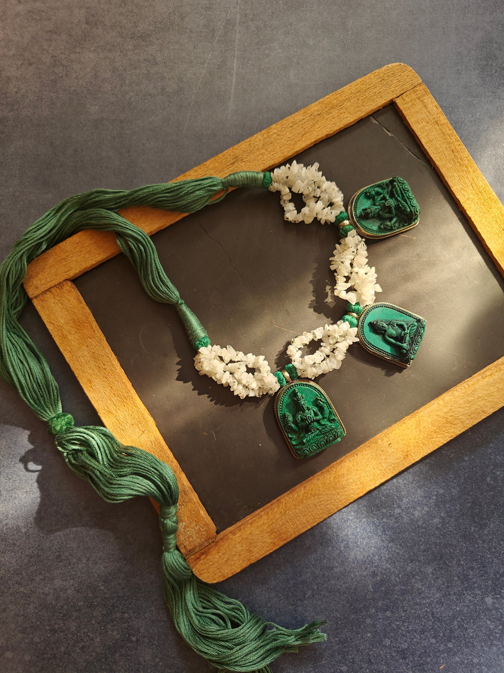 DIVINE ENLIGHTMENT (TEAL GREEN THREAD)