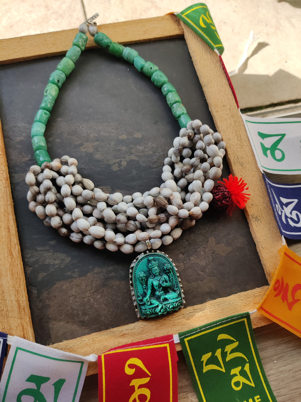 GREEN TARA (PRAYER BEADS)